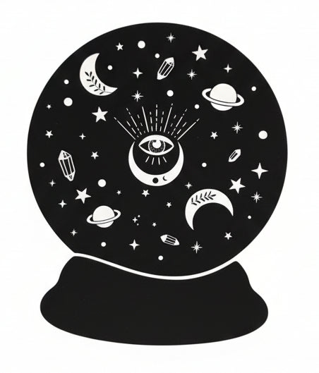 Celestial Divination - Crystal Ball Vinyl Decal