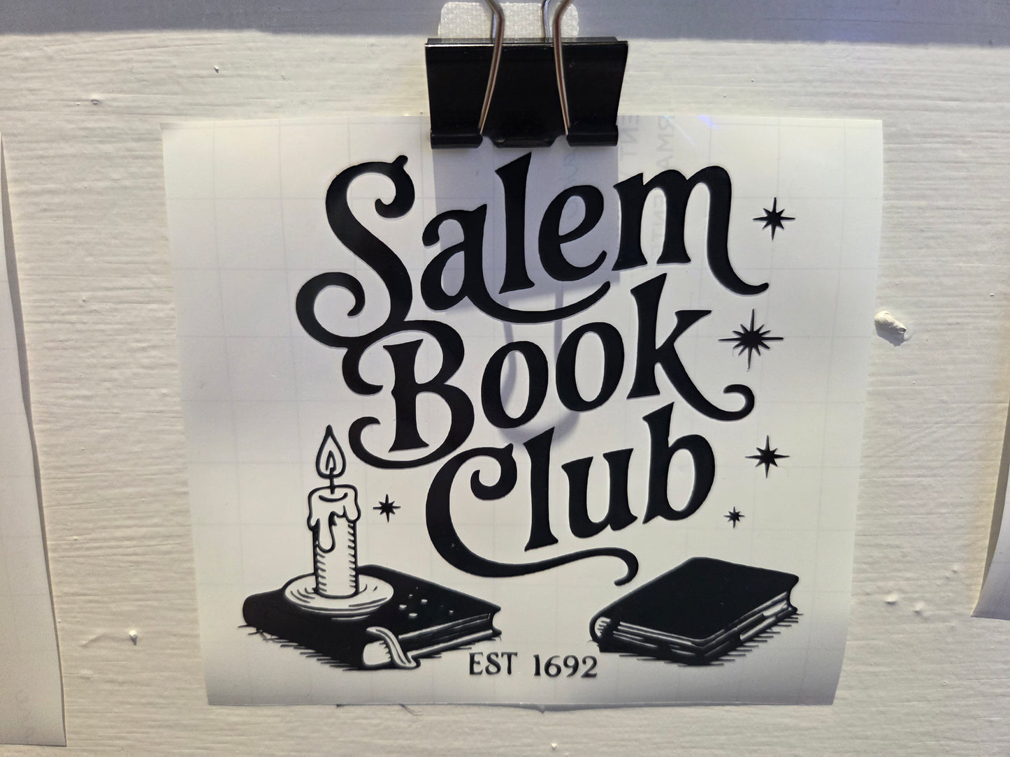 Vinyl Witch Decal - Salem Book Club