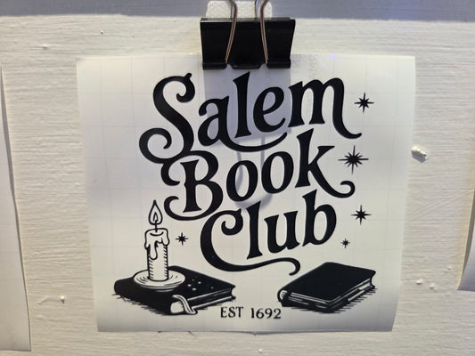 Vinyl Witch Decal - Salem Book Club