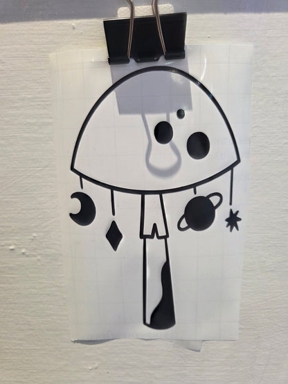 Vinyl Decal Cosmic Mushroom