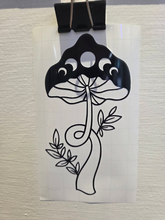 Vinyl Decal Mushroom Moon