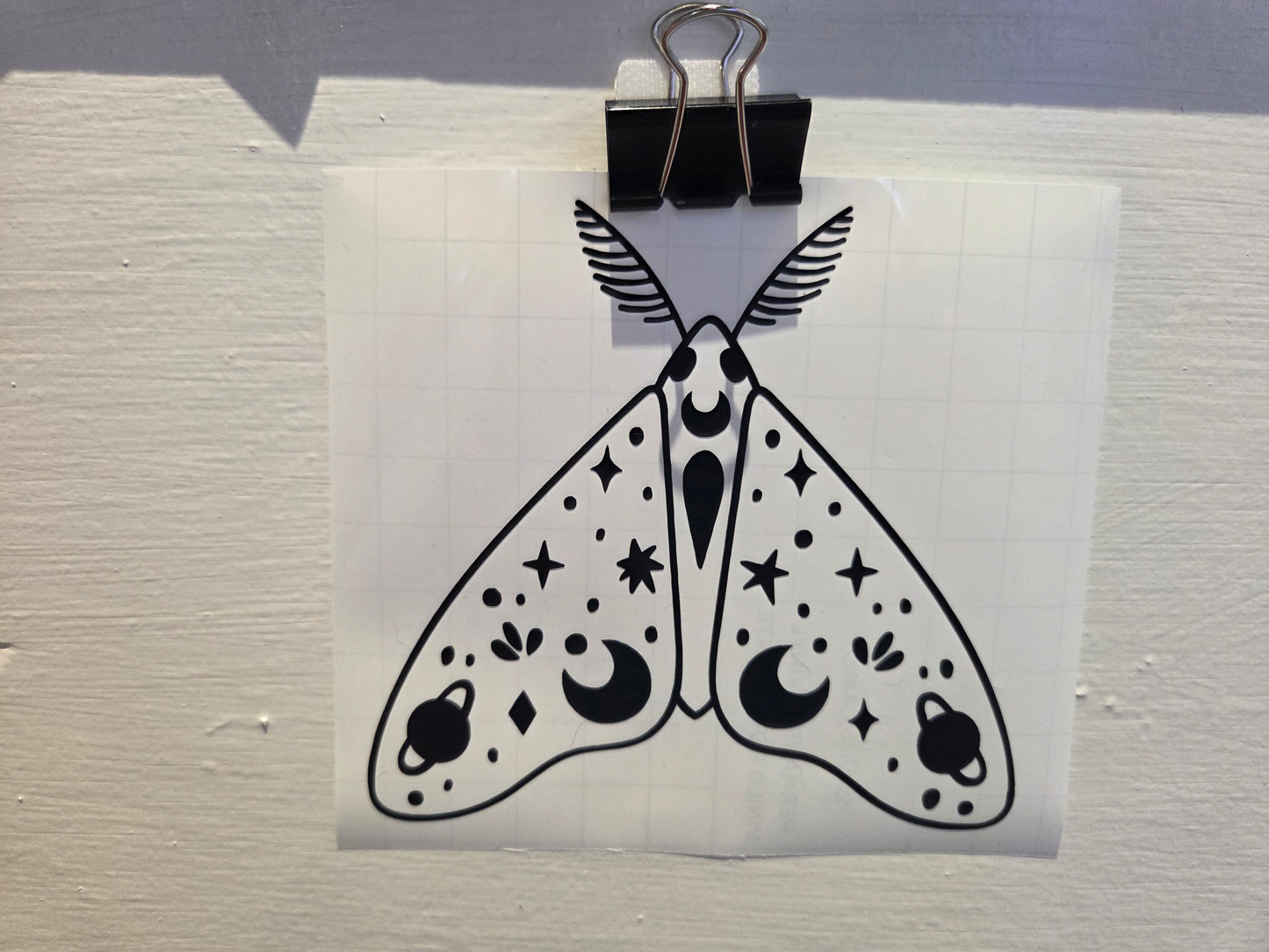 Moth Vinyl Decal - Cosmic Moth