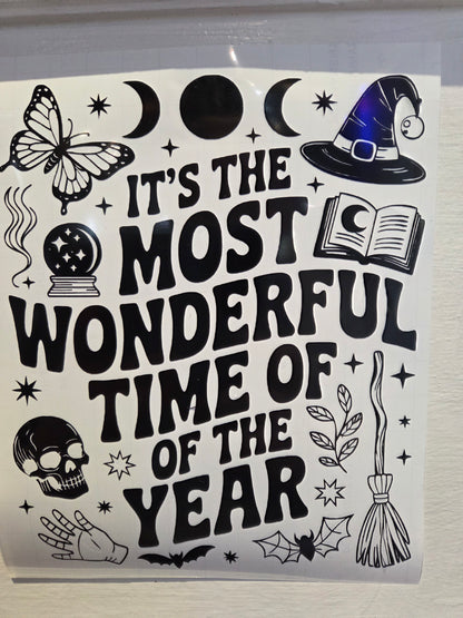 Halloween Vinyl Decal - Most Wonderful Time of Year
