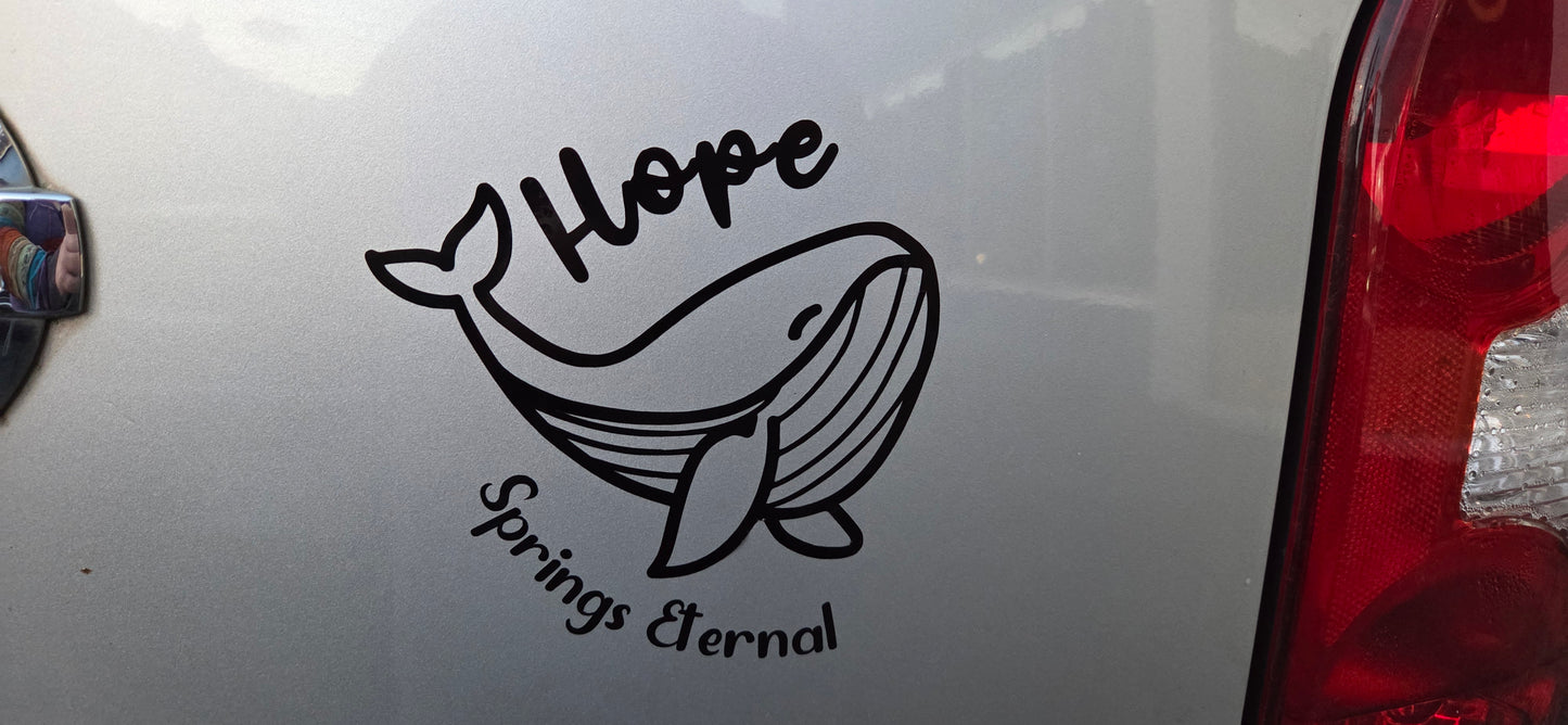 Hope Springs Eternal Memorial Decal