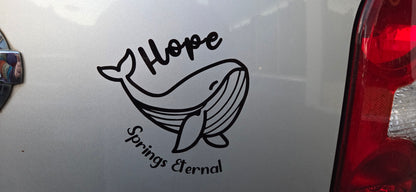 Hope Springs Eternal Memorial Decal
