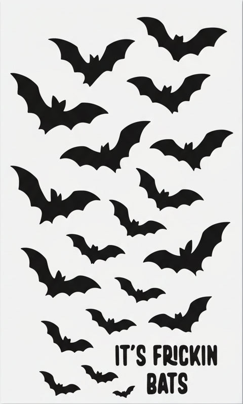 Bat Vinyl Decal - It's Frickin Bats