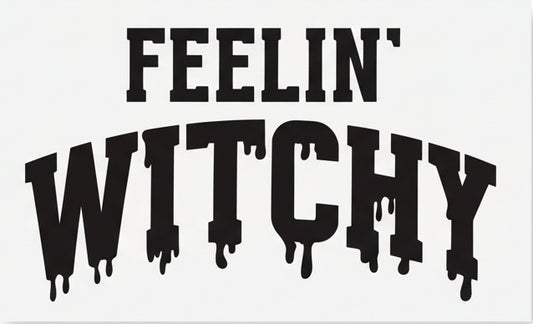 Witch Vinyl Decal - Feelin' Witchy