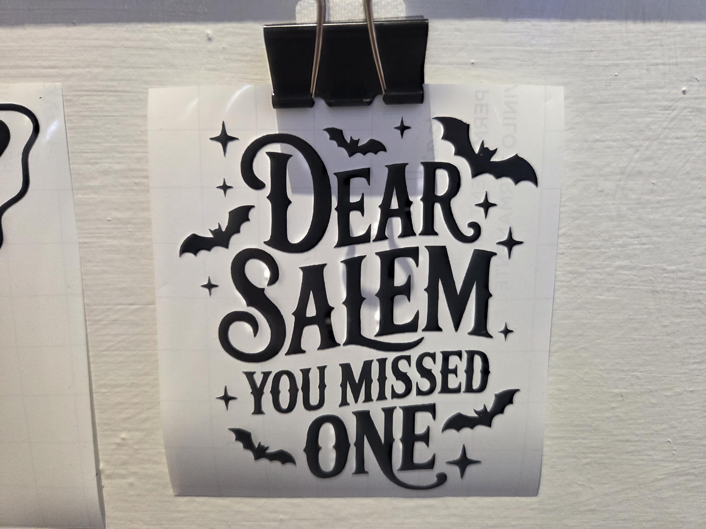 Vinyl Witch Decal - Dear Salem