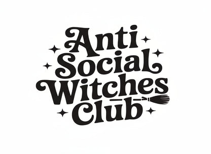 Vinyl Witch Decal - Anti-social Witches Club