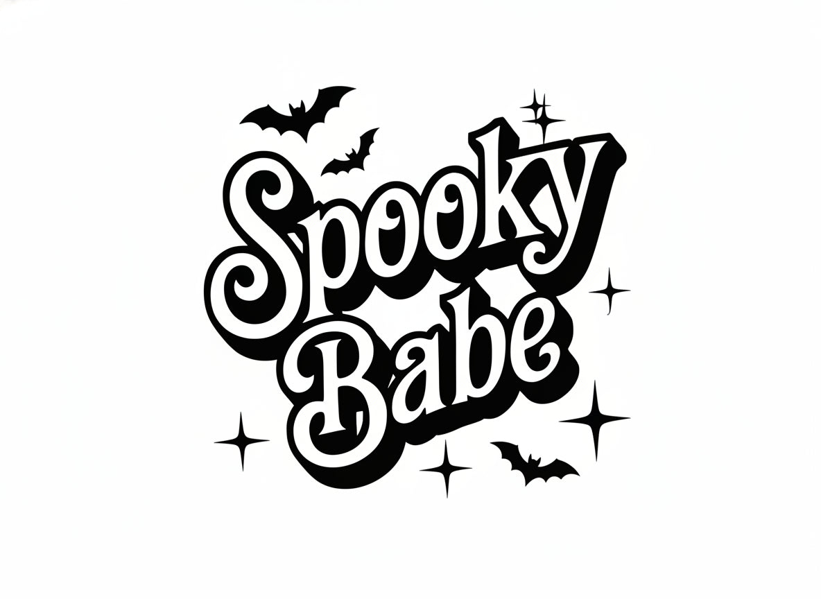 Vinyl Witch Decal - Spooky Babe