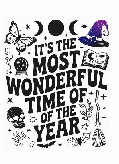 Halloween Vinyl Decal - Most Wonderful Time of Year