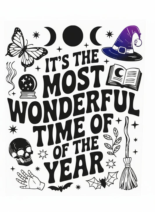 Halloween Vinyl Decal - Most Wonderful Time of Year
