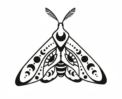 Moth Vinyl Decal - Cosmic Moth