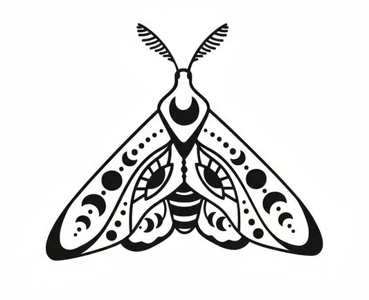 Moth Vinyl Decal - Cosmic Moth