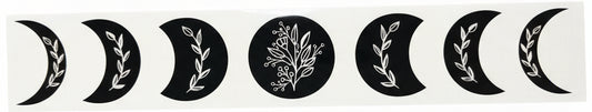 Moon Phase Vinyl Decal - Floral Phases of the Moon